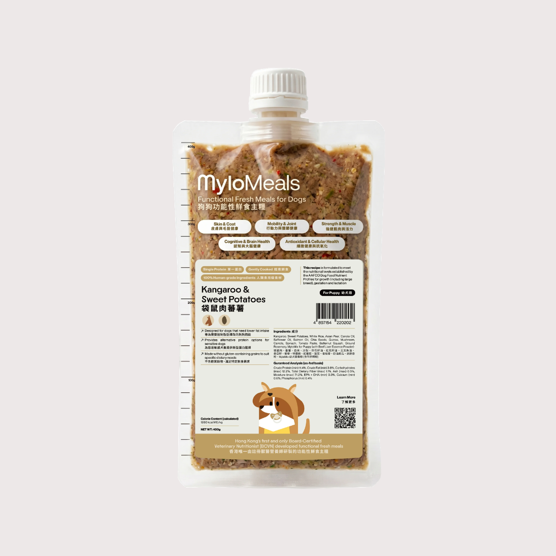 MyloMeals 急凍輕煮鮮食狗糧｜Kangaroo & Sweet Potatoes 袋鼠肉番薯