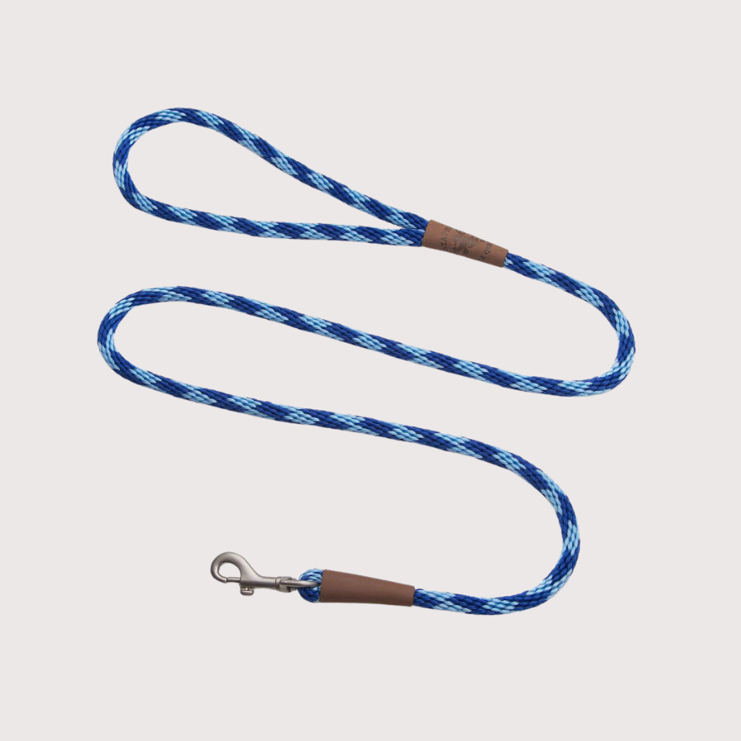 Mendota Small Snap Leash 3/8’’ x 6’|Sapphire